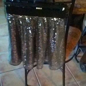 Here+There silver sequin Skirt girls 10/12